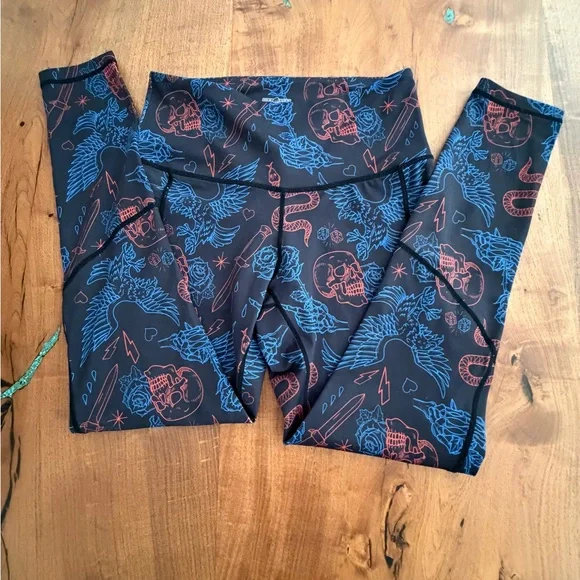 Feed Me Fight Me FMFM Full Length Leggings - Picture 1 of 5